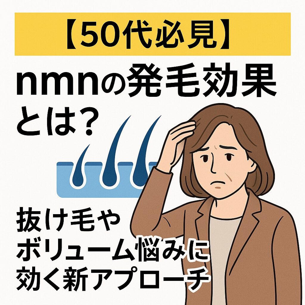 【50代必見】nmnの発毛効果とは?抜け毛やボリューム悩みに効く新アプローチ